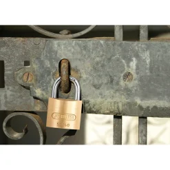 Abus Hangslot met sleutel TKB3/40HB63 - Massief messing voor poort - Behuizing 40mm, beugel 63mm