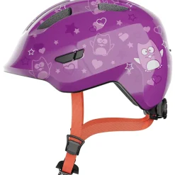 Kinderen Abus Helm Smiley 3.0 purple star M 50-55cm