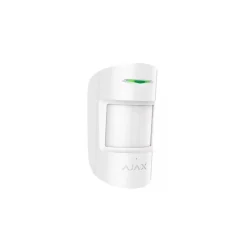 AJAX SYSTEMS - Draadloze Bewegingsmelder Motionprotect+ - Betrouwbare Bewegingsdetectie - Wit