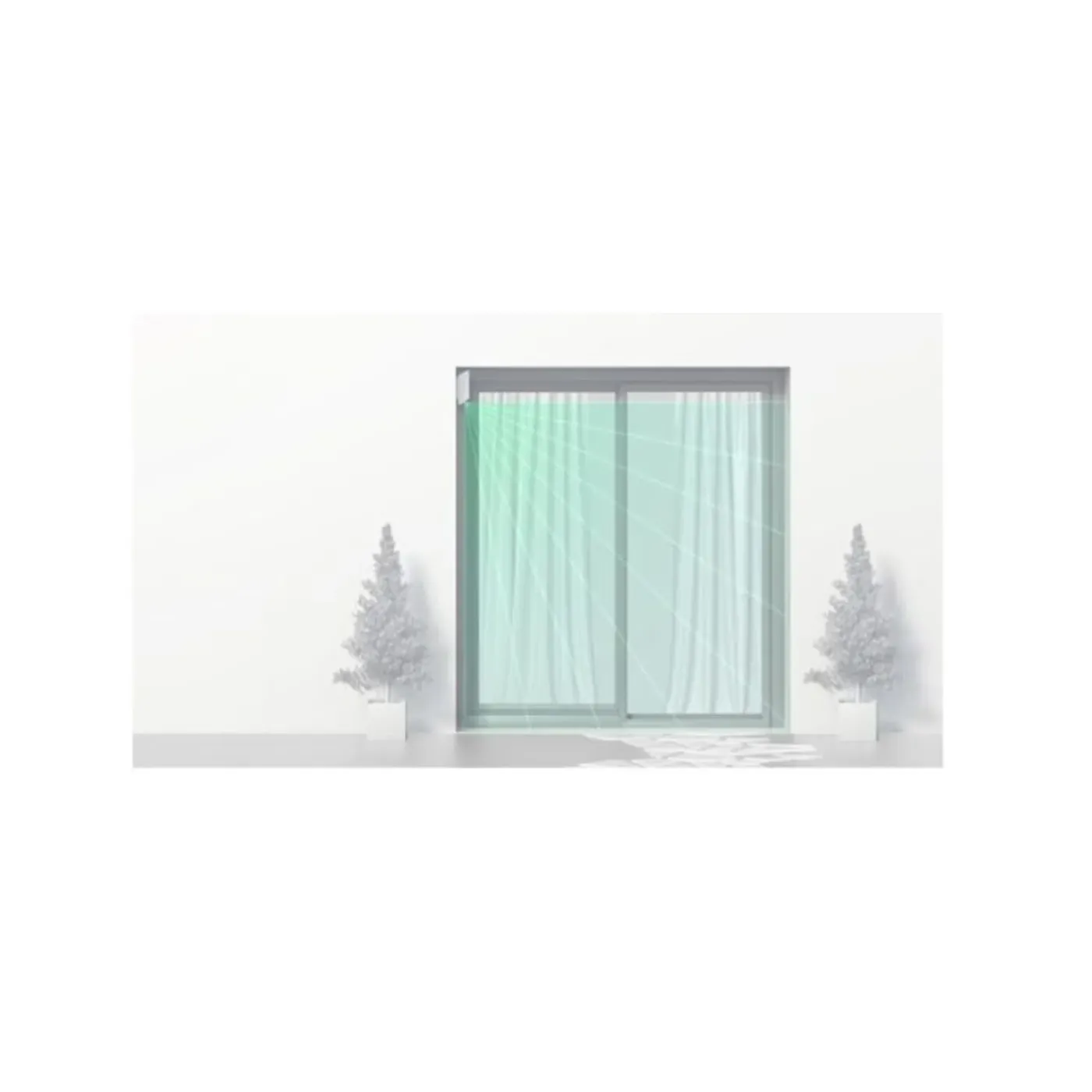 AJAX Systems - Motionprotectcurtain-gordijnmelder - Beveiliging Van Smalle Ruimtes - Wit