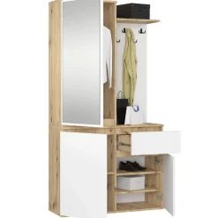 Akord Halmeubel Entro Eiken Artisan/wit 95x35x183