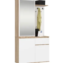 Akord Halmeubel Entro Eiken Sonoma/wit 95x35x183