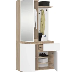 Akord Halmeubel Entro Eiken Sonoma/wit 95x35x183