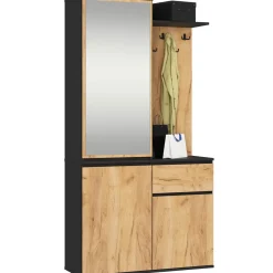 Akord Halmeubel Entro Noten/zwart Craft 95x35x183
