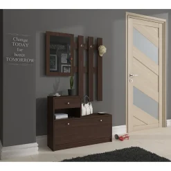 Akord Halmeubel Set Wengé 90x25x170