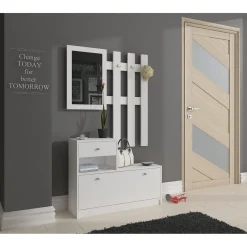 Akord Halmeubel Set Wit 90x25x170