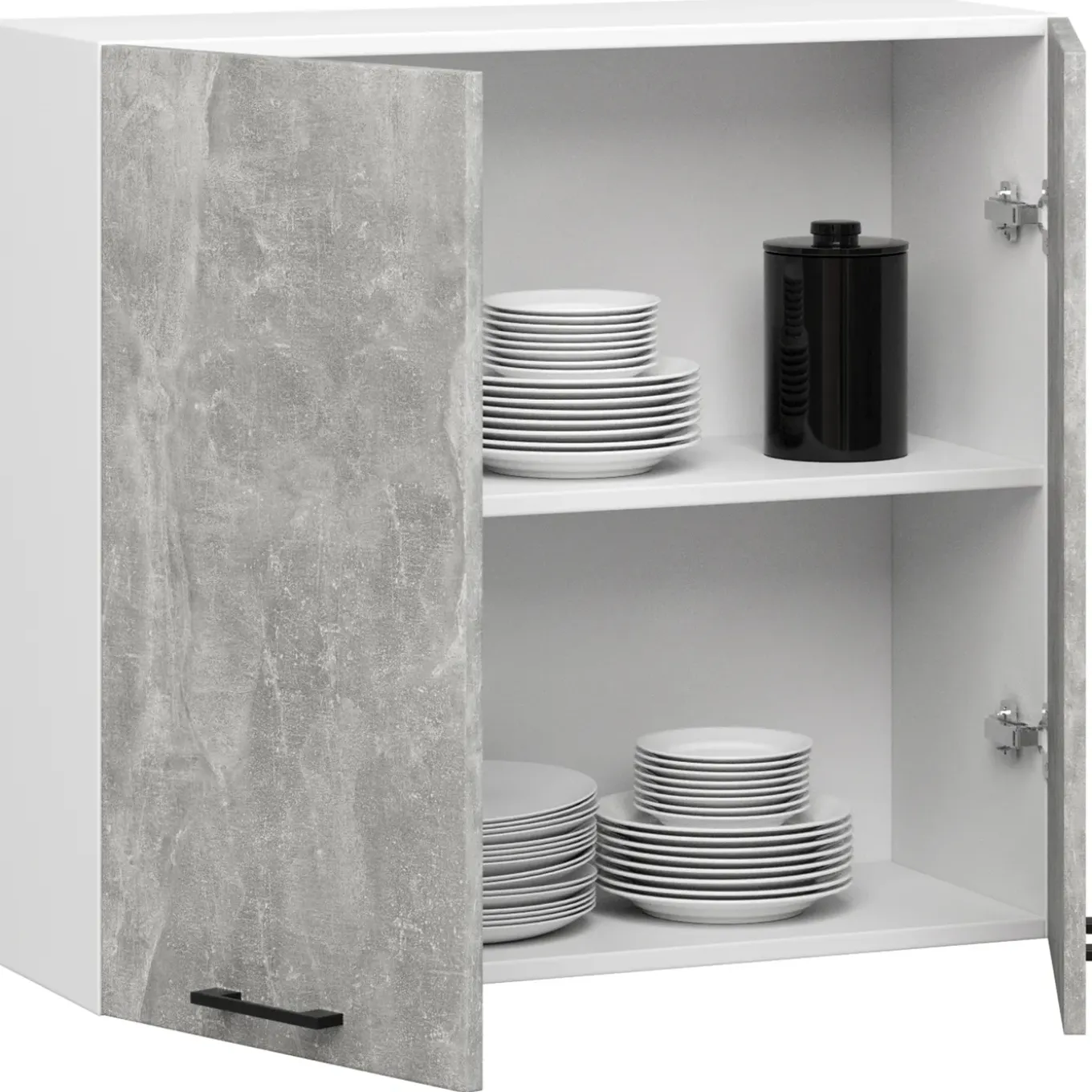 Akord-kast Oliwia-wit/beton-80x30x72