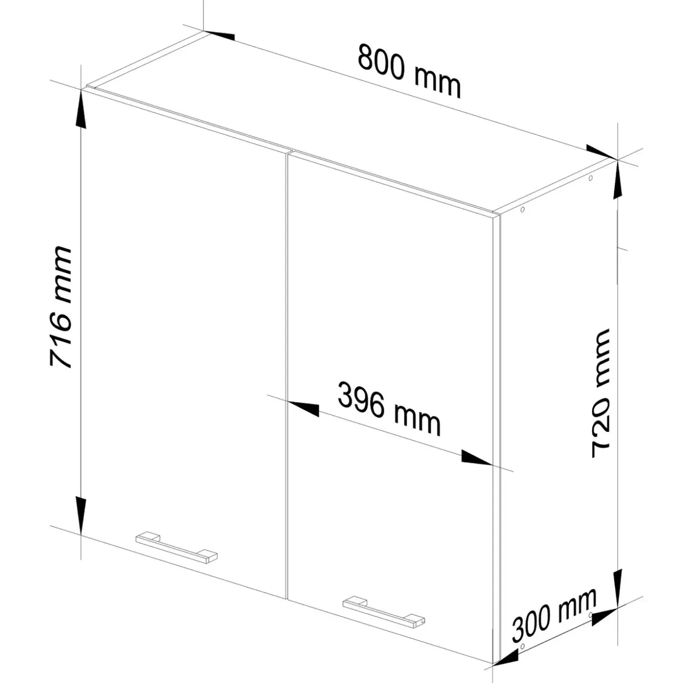 Akord-kast Oliwia-wit/beton-80x30x72