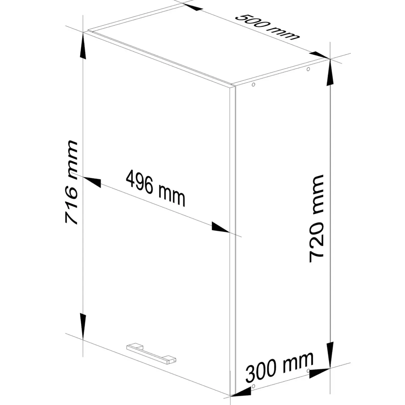 Akord-kast Oliwia-wit-50x30x72