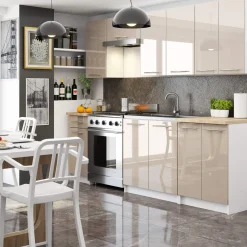 Akord -onderkast Keuken Oliwia-wit/cappuccino Glans-60x30x29