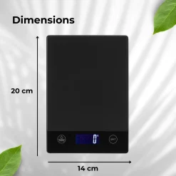 AKSA Home ® Digitale Keukenweegschaal - USB Oplaadbaar - 1gr tot 15kg – Tarra Functie