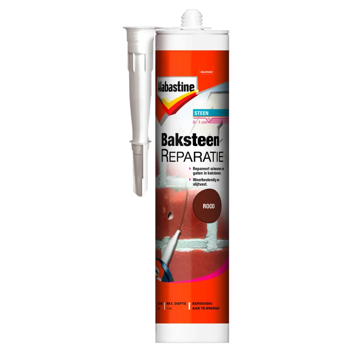 Alabastine baksteenreparatie rood 310ml