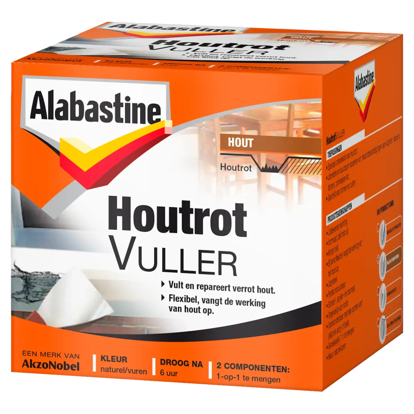 Alabastine houtrotvuller 500gr