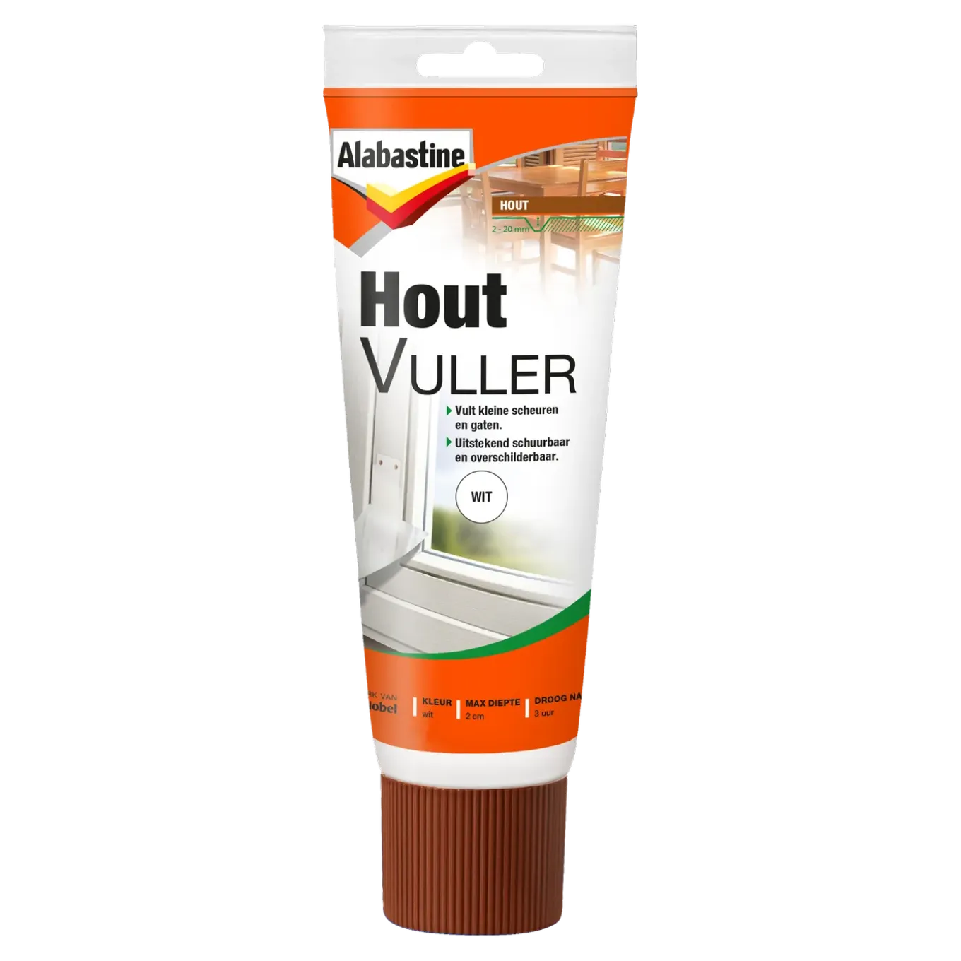 Alabastine houtvuller wit 330gr