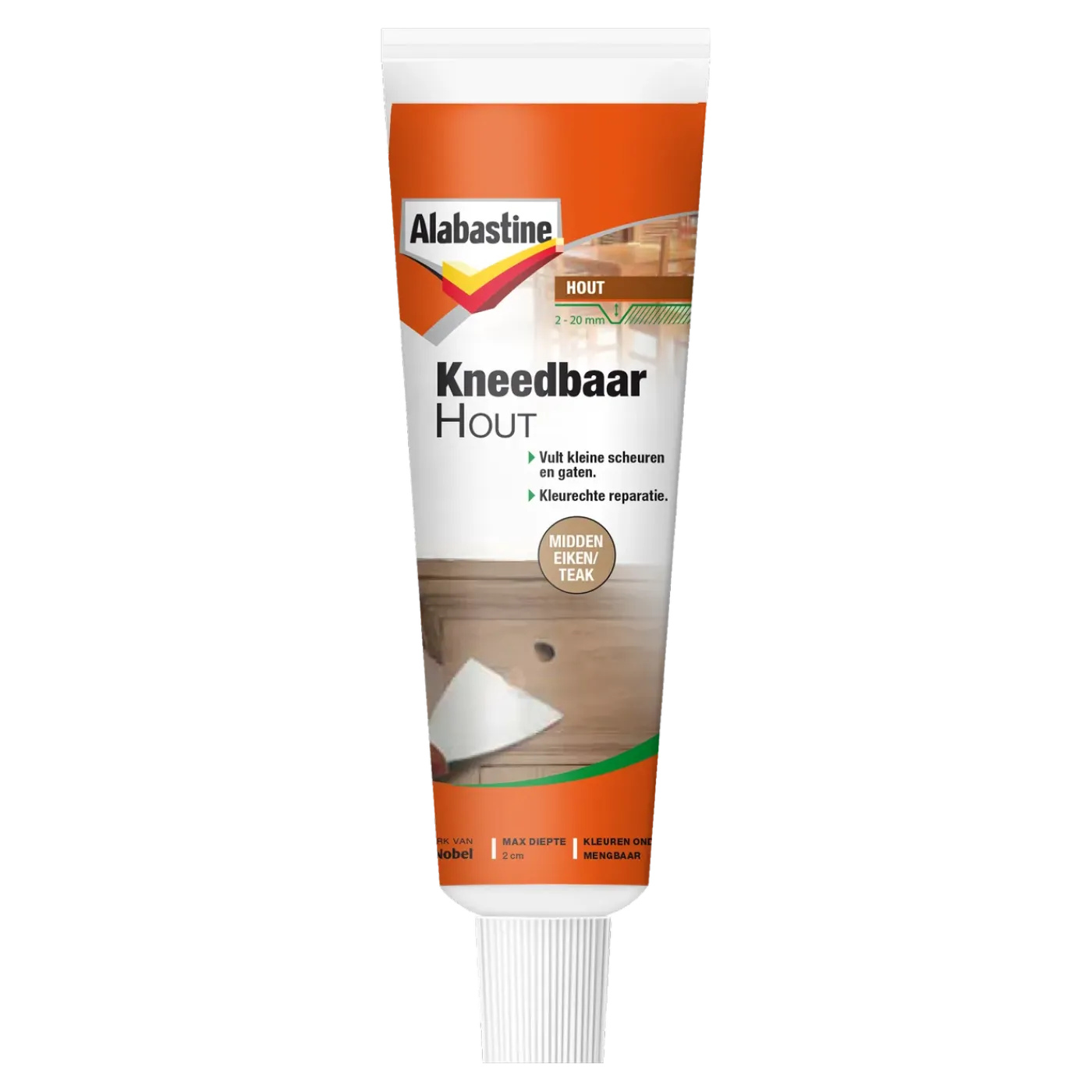 Alabastine kneedbaar hout midden eiken 75gr