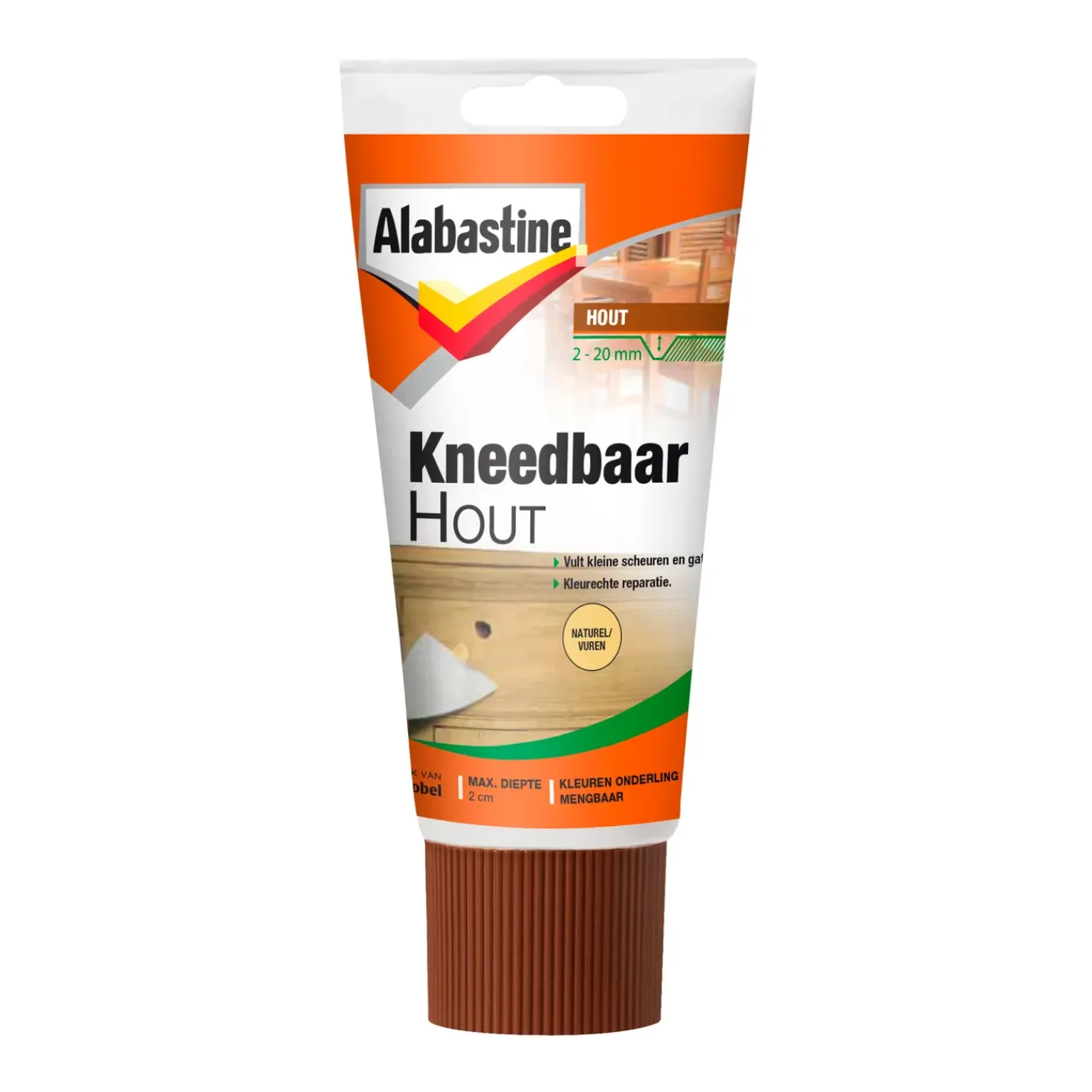 Alabastine kneedbaar hout naturel 200gr