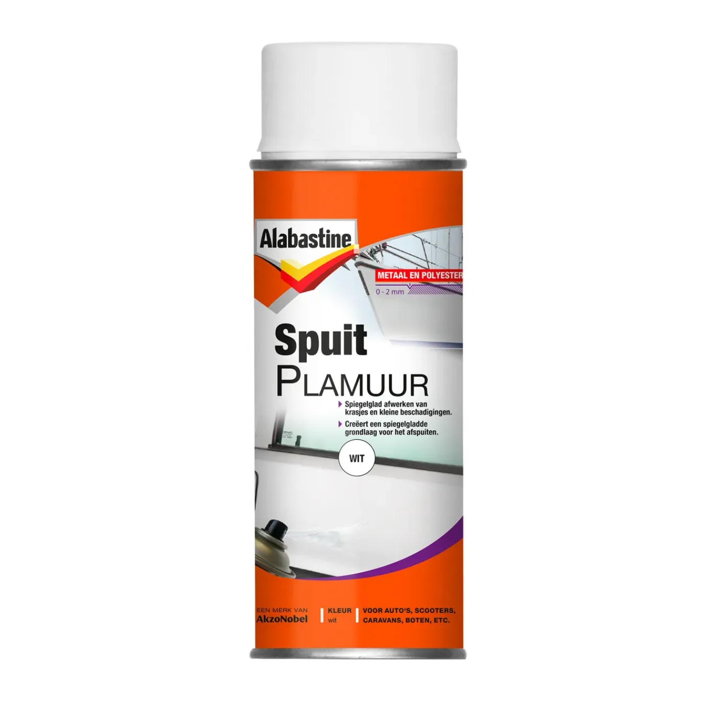 Alabastine spuitplamuur wit 400ml