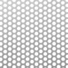 ALBERTS Geperforeerde Plaat - Staal - Brut - Ronde Perforatie Diam.8mm - 250x500x1mm