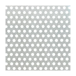 Alberts Geperforeerde Plaat - Aluminium - Natuur - Ronde Perforatie - 120x1000x0,8mm