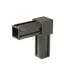 Alberts Multifunctionele Verbinder Constructie - Xd - 90 Graden - Polyamide - Zwart - 20x20x1.5mm