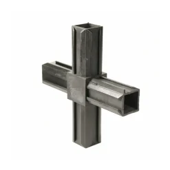 Alberts Multifunctionele Verbinder Constructie - Xd - kruisvorm - Pvc - zwart - 20x20mm