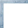 Alberts poorthoek galvanisch blauw 200x200x3mm