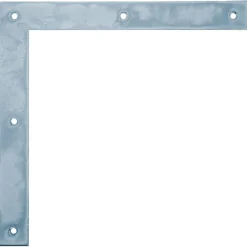 Alberts poorthoek galvanisch blauw 250x250x30mm