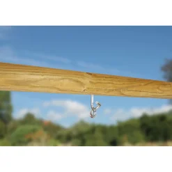 Alberts scharnier + ijzerpen galvanisch blauw verzinkt M12/169mm