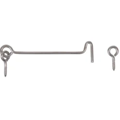Alberts stormhaak + ogen RVS 200x⌀6mm