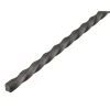 Alberts vierkante stang gedraaid ruwstaal 12x12mm 2m