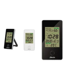 Alecto Digitale Binnenthermometer WS85 - 3" Display - Hygrometer - Klok & Wekker