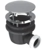Allibert douche afvoerplug extra plat chroom