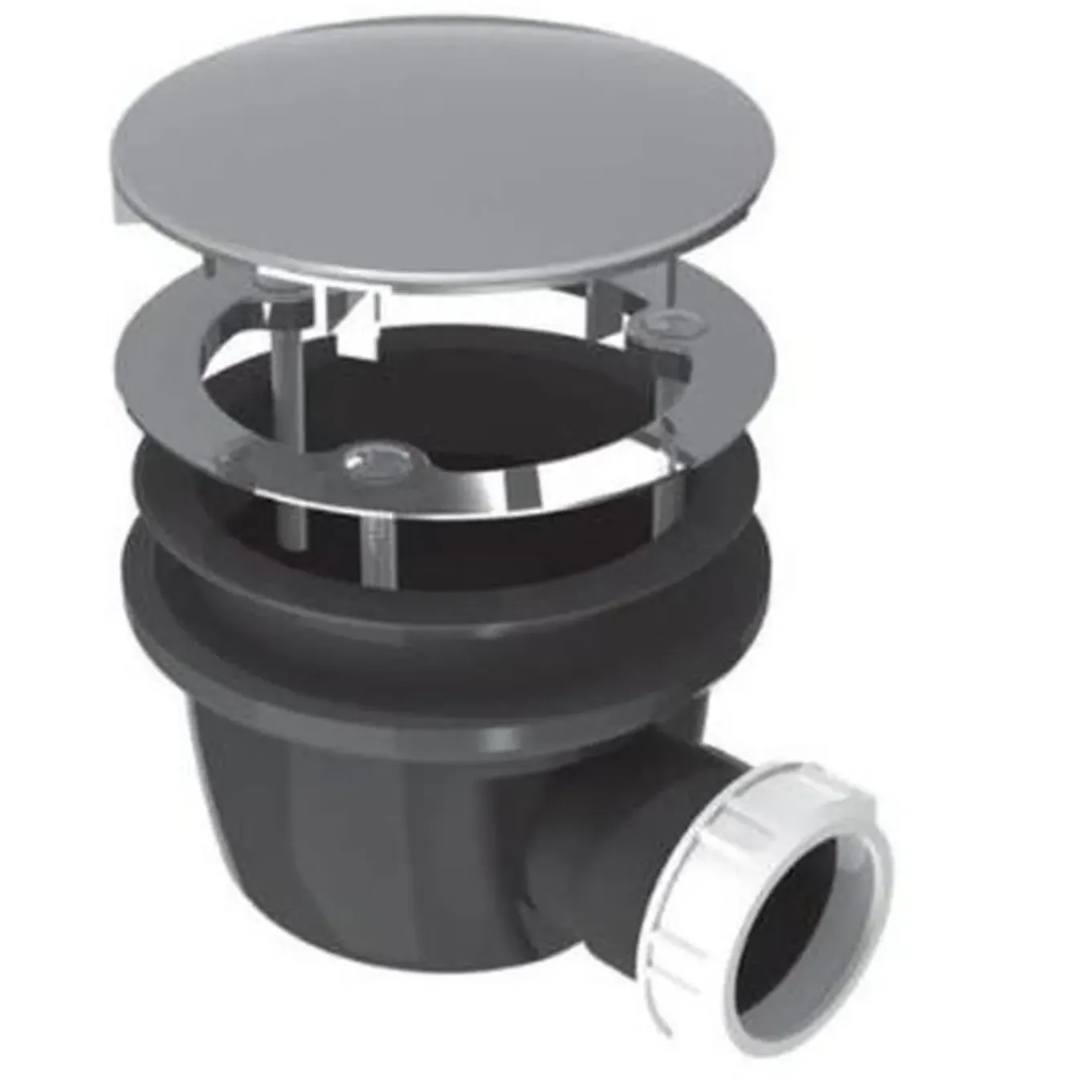 Allibert douche afvoerplug extra plat chroom