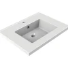 Allibert Inbouw Wastafel Tobi - Porselein - Rechthoekig - Wit - 60,5cm