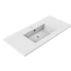 Allibert Inbouw Wastafel Tobi - Porselein - Rechthoekig - Wit - 100,5cm