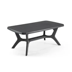 Allibert tuintafel Baltimore kunsthars grafiet 177x100cm