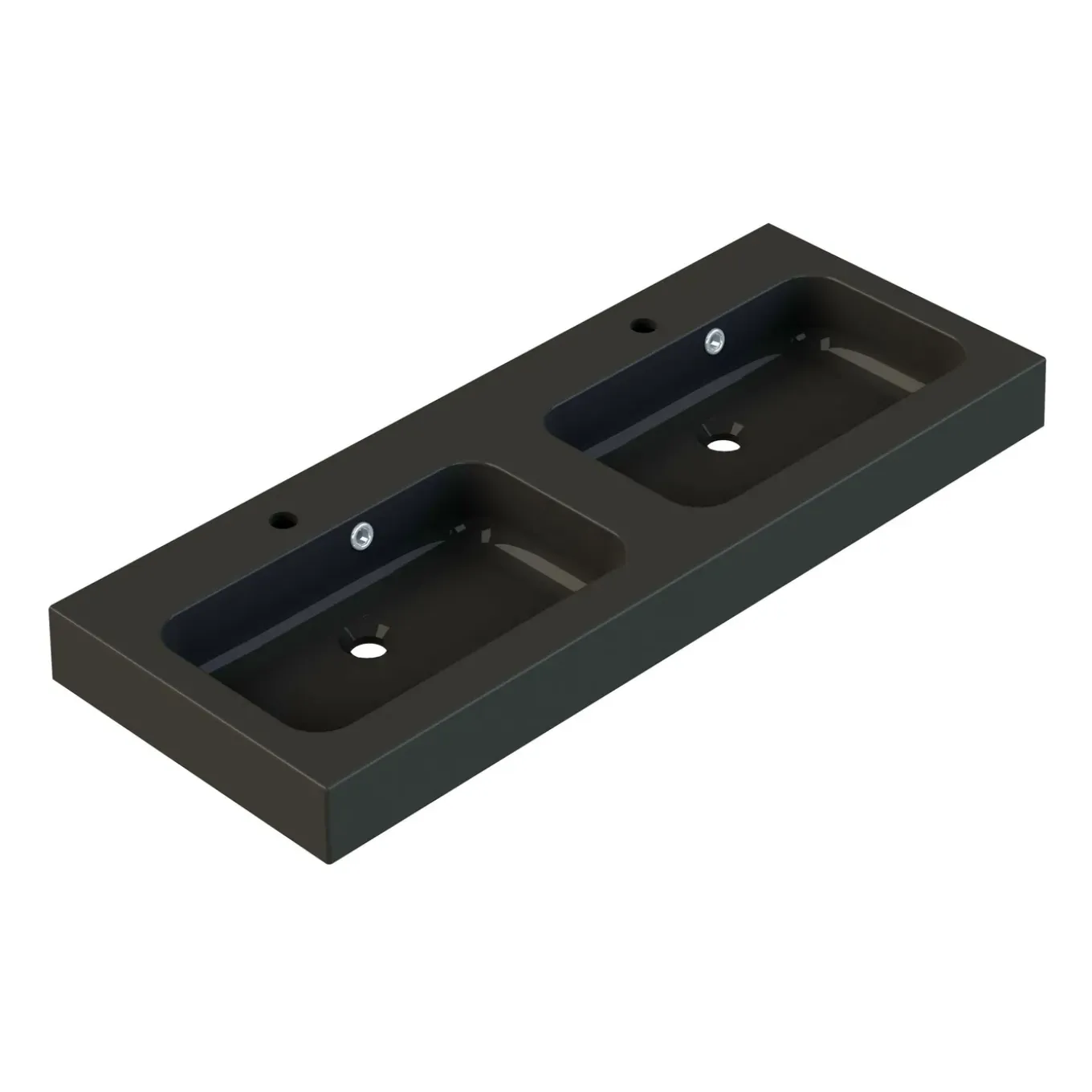 Allibert wastafel Roke 120cm zwart mat