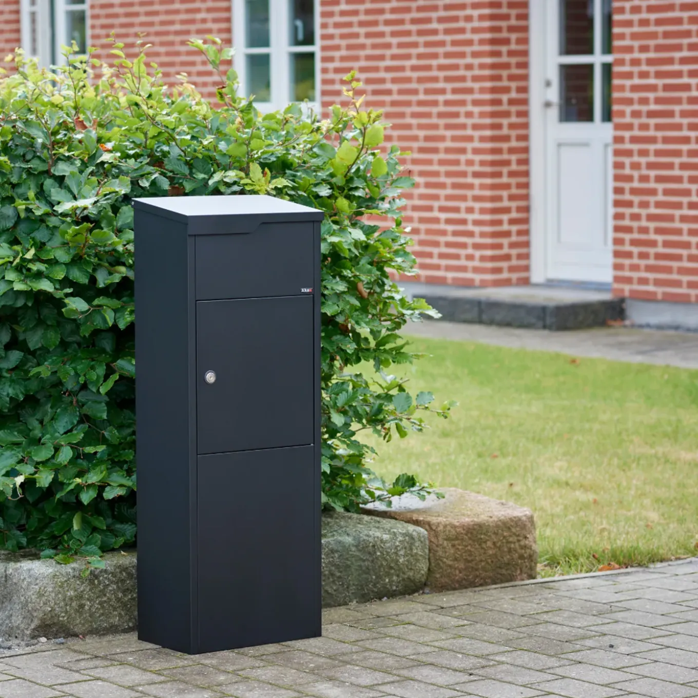Allux Pakketbrievenbus 650 - Staal - Zwart - 38x105x23cm