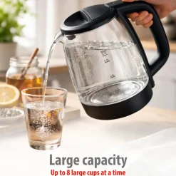 Alpina Waterkoker 1 -7 Liter - Waterkoker Glas 1850-2200w