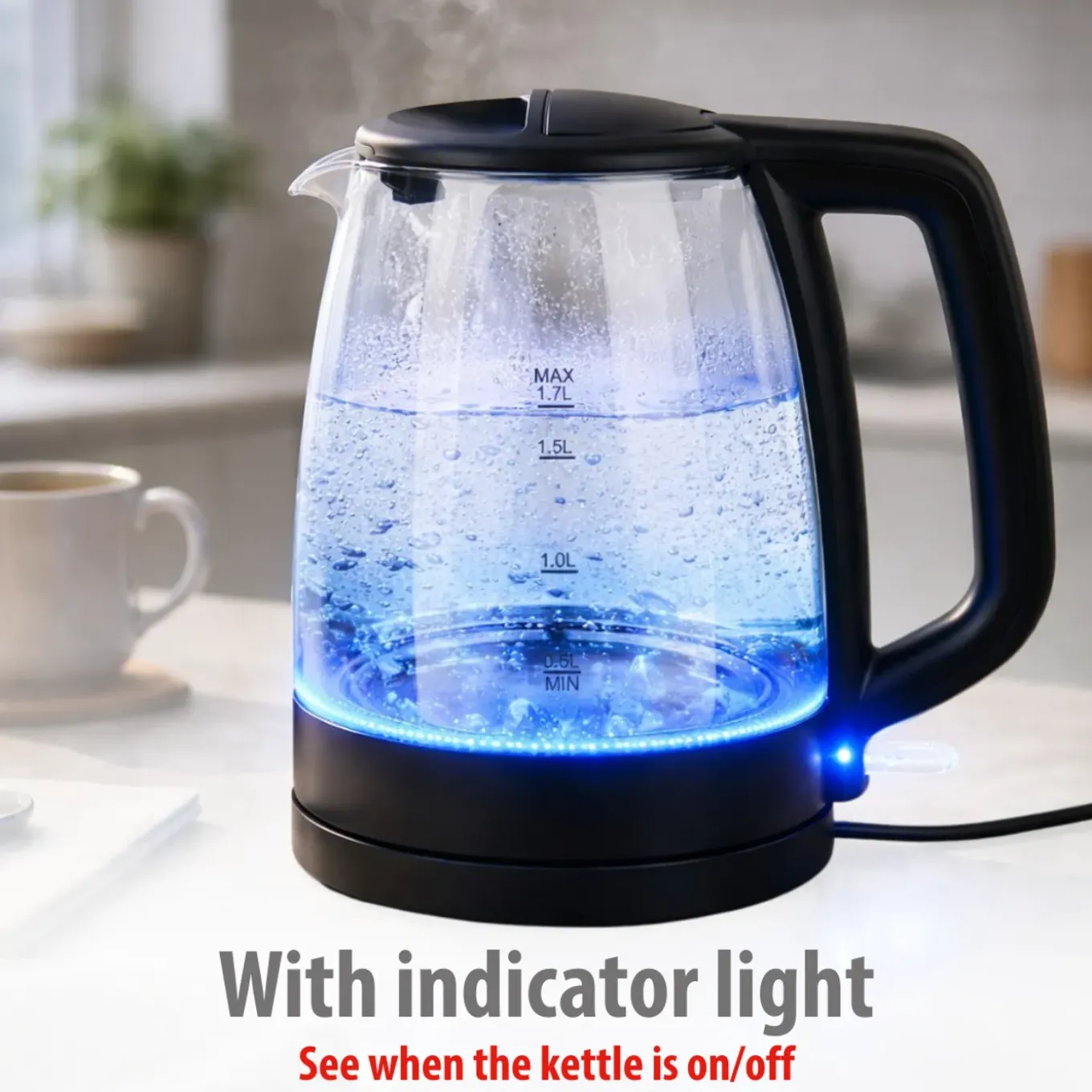 Alpina Waterkoker 1 -7 Liter - Waterkoker Glas 1850-2200w