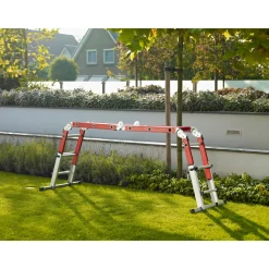 Altrex Vouwladder Varitrex-Do-it-All - 4 x 3 sporten - Werkhoogte 4.30m - met aluminium platform