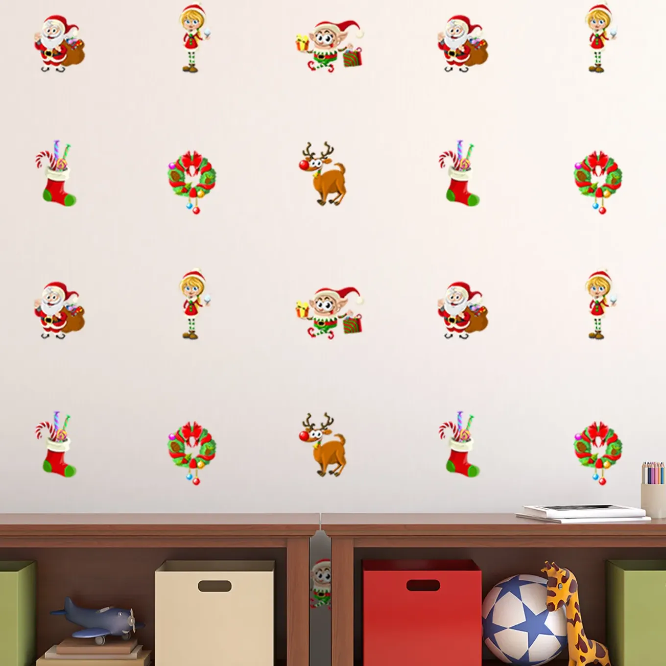 Ambiance Sticker - Muursticker - Kerststicker - Kerstverrassingen - Kerstverrassingen - 20x25cm