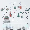 Ambiance Sticker - Muursticker - Kerststickers Wintervossen - Wintervos Kerststickers - 50x60cm
