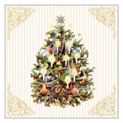Ambiente Kerst Thema Servetten - 20x St - 33 Cm - Kerstboom