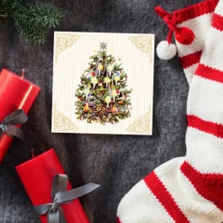 Ambiente Kerst Thema Servetten - 20x St - 33 Cm - Kerstboom