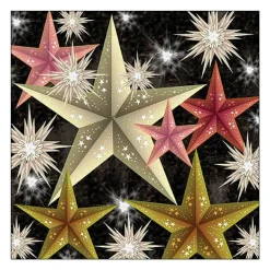 Ambiente Kerst Thema Servetten - 20x St - 33 Cm - Kerststerren
