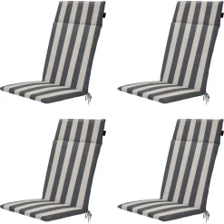 Madison Amora - Tuinstoelkussen Hoge Rug - Set Van 4