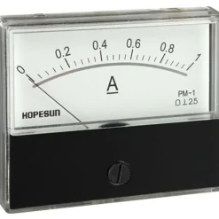 Amperemeter - 1a Gelijkstroom - Draadgebonden - Analoog - Niet Gemagnetiseerd