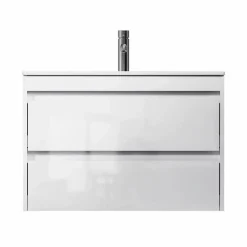 AM.PM - Badkamermeubel Met Wastafel - Spike - 80 Cm Wit - Plat Pakket - 2 Laden - Softclose
