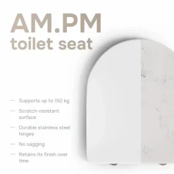 AM.PM - Staand Toilet met muur afvoer - PK - Flash - Randloos - Soft-close & Quick Release wc-bril